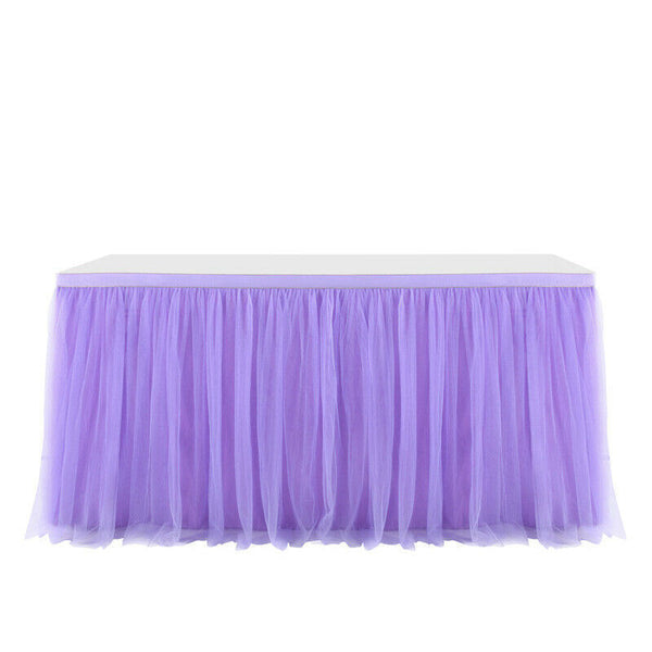 Tutu Tulle Table Skirt Fluffy Table Cloth Cover For Wedding Party Decor Fashion