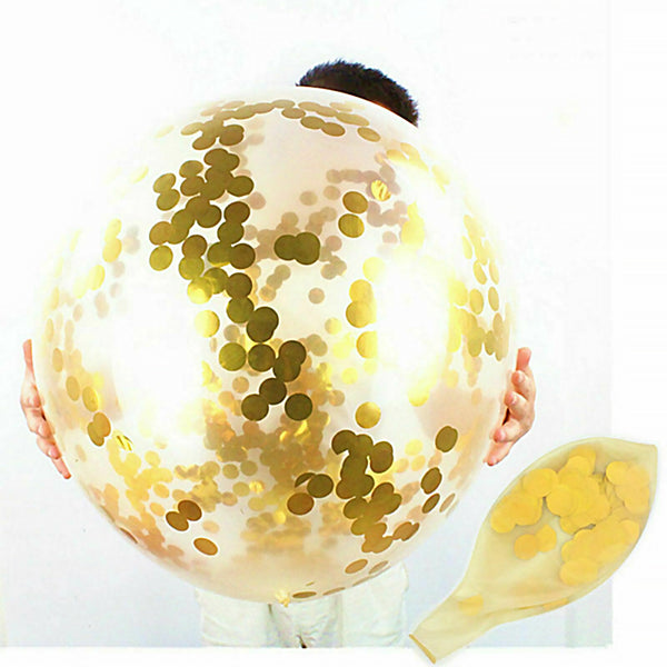 90cm Giant Jumbo Balloon Latex Balloons Large Circular Birthday Wedding Party - Lets Party