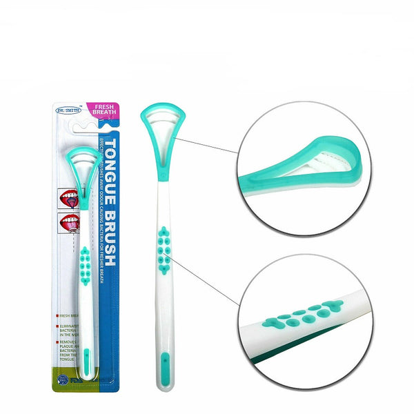 Double Head Tongue Cleaner Oral Care FDA Approved High Quality Dental Scraper - Lets Party