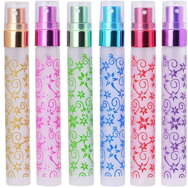 Up 60X 10ml Glass Perfume Spray Bottle Atomizer Portable Mini Refillable Bottles