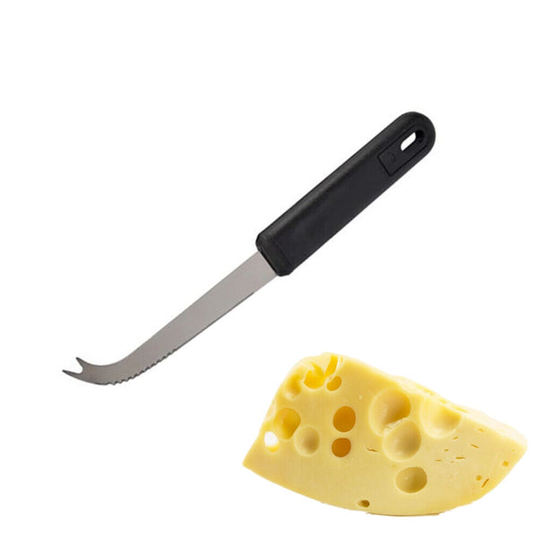 Stainless Steel Cheese Butter Blade Fork Knife Cutter for Soft&Hard Cheese Slice