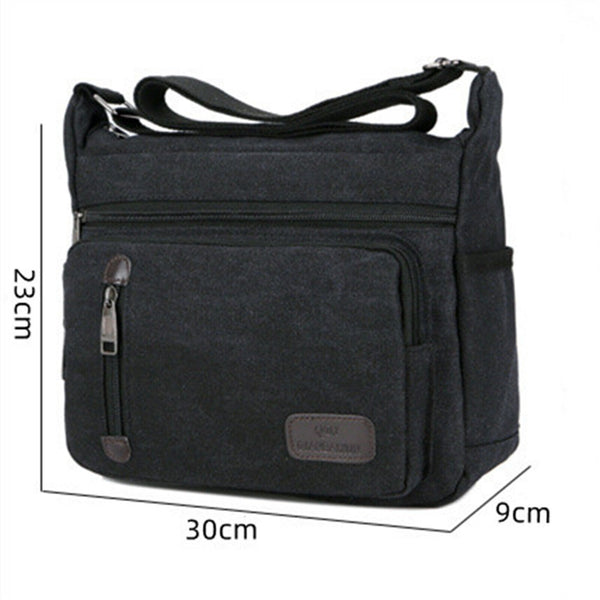 Retro Men's Canvas Shoulder Messenger Bag Crossbody Satchel Man's Travel Bags AU