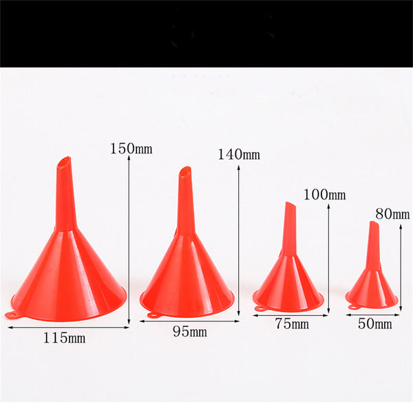 4PCS And 8PCS Plastic Funnel Set Small Medium Large Variety Liquid Kitchen Tools
