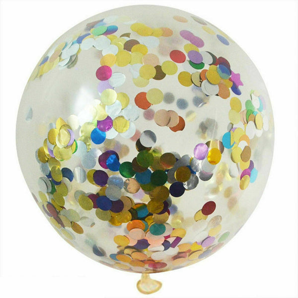 90cm Giant Jumbo Balloon Latex Balloons Large Circular Birthday Wedding Party - Lets Party