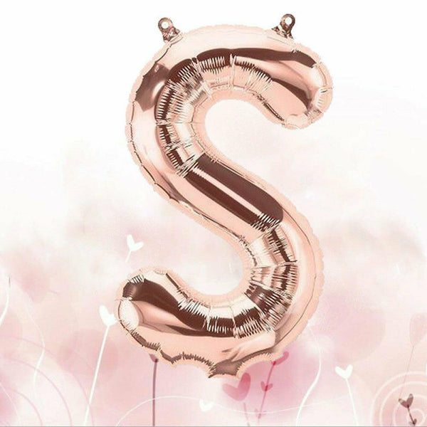 40cm Birthday Foil Balloons Letter Balloon Party Wedding Rose Gold 16