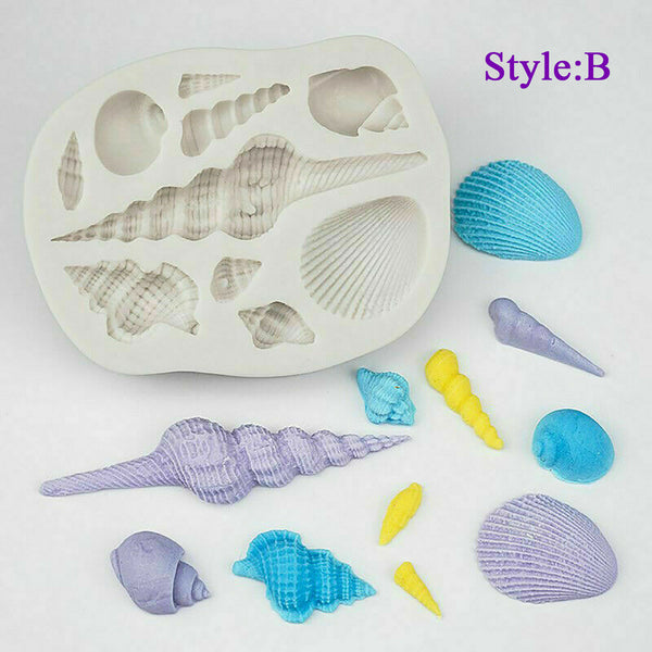 Sea Beach Nautical Animals Mermaid Silicone Fondant & Chocolate Mould Mold
