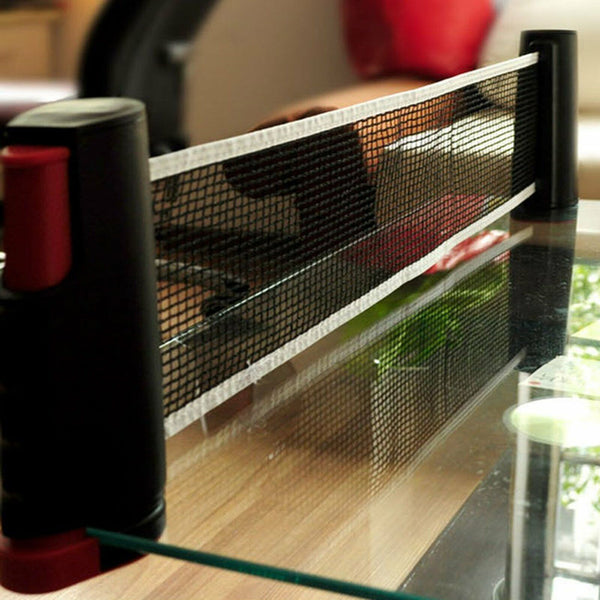 Table Tennis Kit Ping Pong Retractable Net Rack Portable Sports Training Indoor