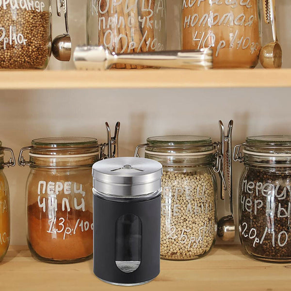 12/24X Kitchen Spice Jars Pot Holders Storages Stainless Steel Glass Plastic AUS