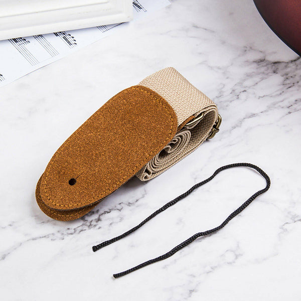 Luxury Leather Cotton Guitar Acoustic Electric Basses Guitar Strap Adjustable AU