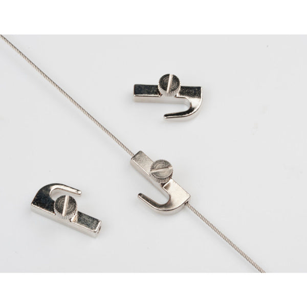 10 x Art Hanging System Hangers Adjustable Picture Hooks FOR Perlon&Steel wire