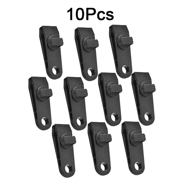 10PCS Awning Tarp Tent Clips Canvas Clamps Heavy Duty Camping Survival Grip Tool - Lets Party