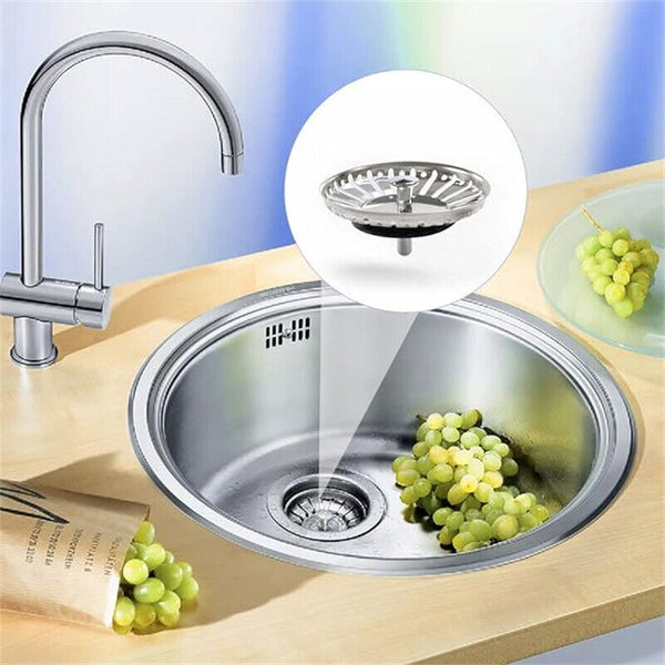 1/2/4 Sink Strainer Stainless Steel Kitchen Tool Waste Plug Filter Drain Stopper