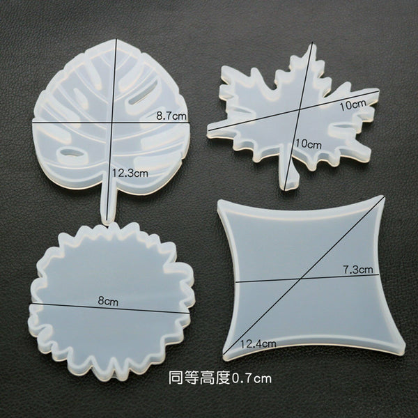 Coaster Tea Cup Mat Mold Silicone Moulds For Craft DIY Epoxy Resin Casting Decor