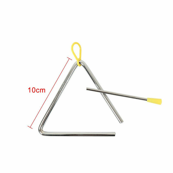 10cm Musical Triangle Alloy with Striker Rod Percussion Instrument Kids Toys AU