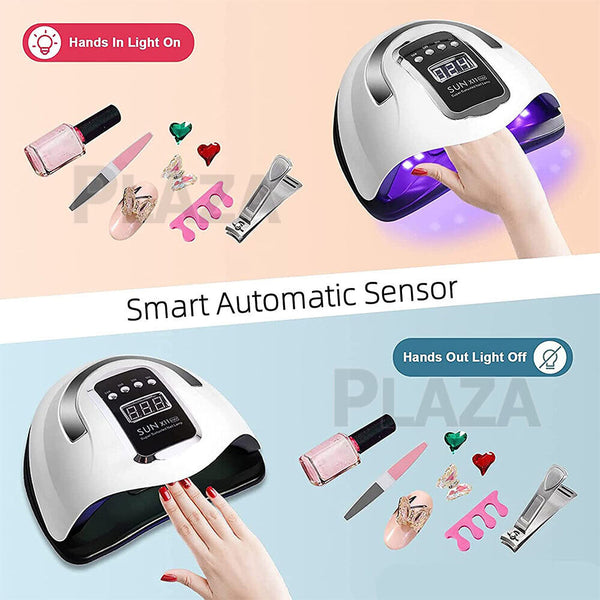 SUN X11 MAX 280W Nail Lamp UV LED Light Professional Nail Polish Dryer Machine - Lets Party
