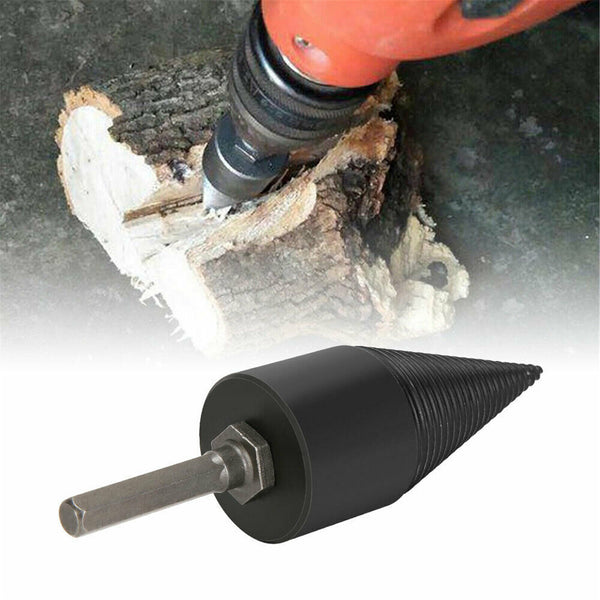 High Speed Twist Firewood Drill Bit Wood Splitter Splitting Cone Driver