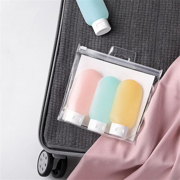 6PCS Travel Bottles Tube Squeeze Shampoo Shower Empty Lotion Sub-bottling AU