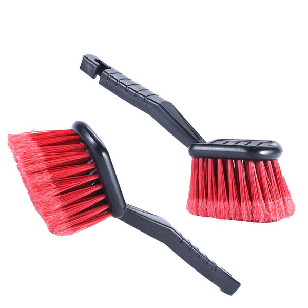 1/2X Auto Detailing Tire Cleaner Motorcycle Cleaning with Handle Car Wheel Brush