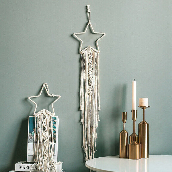 Wall Hanging Kids Room Nursery Dreamcatcher Moon Star Handmade Dream Catcher