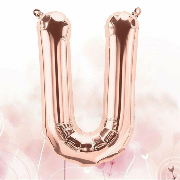 40cm Birthday Foil Balloons Letter Balloon Party Wedding Rose Gold 16