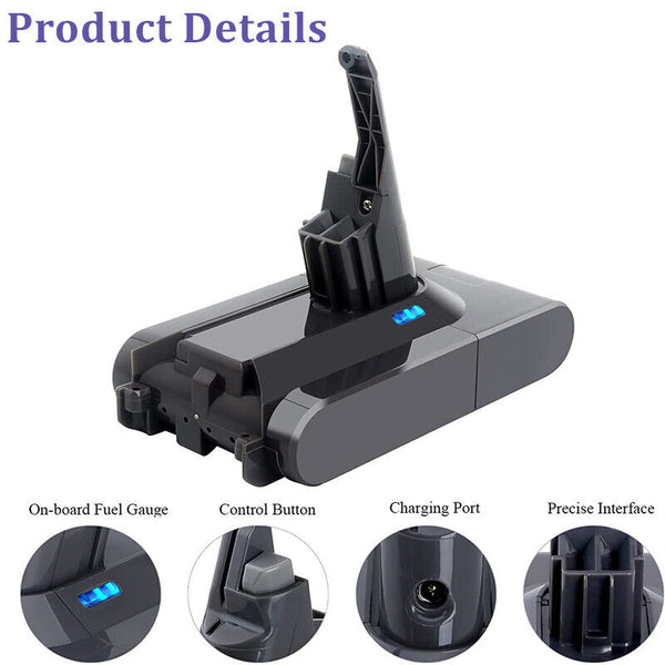 Replacement Battery for Dyson V8 Animal SV10 V8 Absolute V8 Fluffy V8 Motorhead - Lets Party