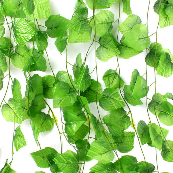 UP 60X Artificial Ivy Vine Fake Foliage Hanging Leaf Garland Plant Party Decor