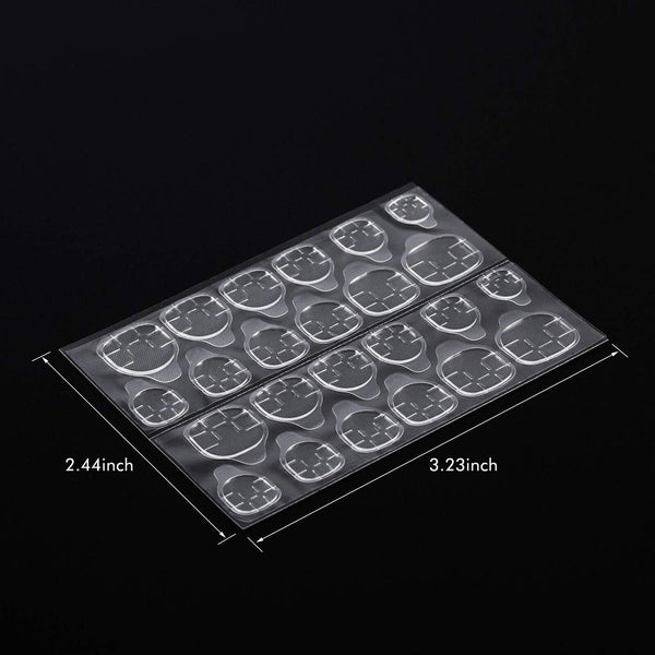 24-2400 X Clear Double Sided Nail Glue Tape Sticker Adhesive Press On Nail Tabs