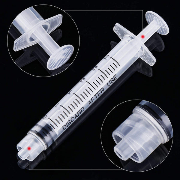 1ml 3ml 5ml 10ml Luer Lock Syringes + 14G-25G Blunt Tip Needles and Caps