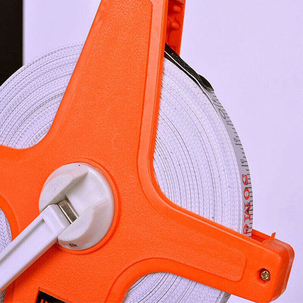 Tape measure 30M 50M 100M Fiberglass Open Reel Measuring Metric Imperial new AU