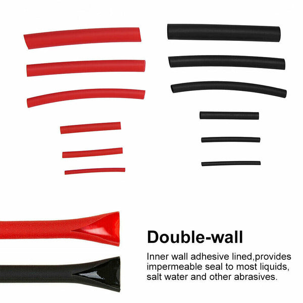 Heat Shrink Tubing Tube Assortment Wire Cable Insulation Sleeving Kit 270 pcs AU - Lets Party