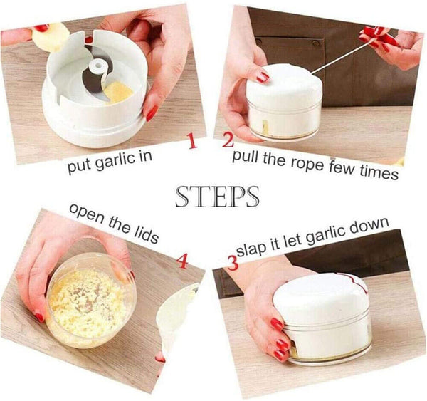 Meat Vegetable Cutter Food Chopper Mincer Onion Garlic Peeler Blender Crusher AU