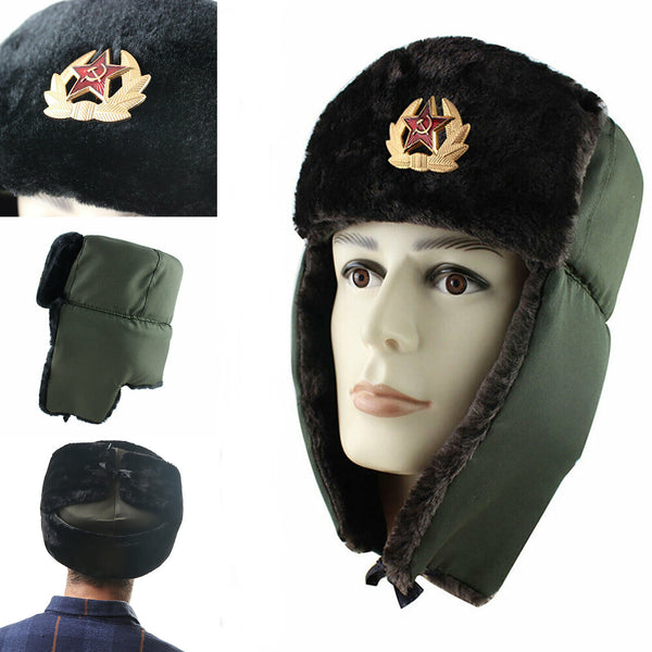Ushanka Trapper Hat – Faux Fur Russian Winter Cap