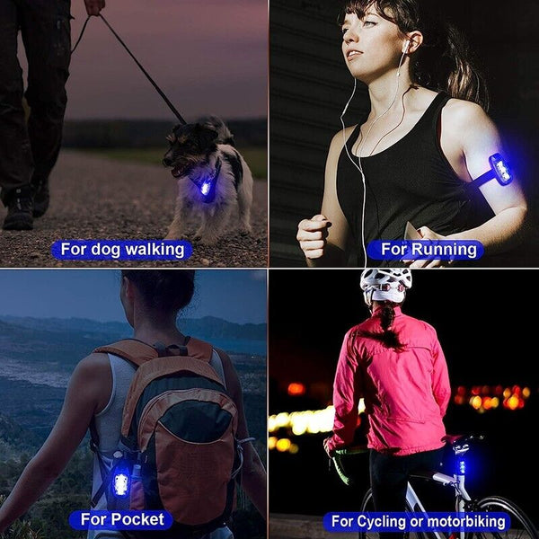 Safety Warning Lamp LED Tail Light Bicycle Cycling Back Rear Bike Helmet Running