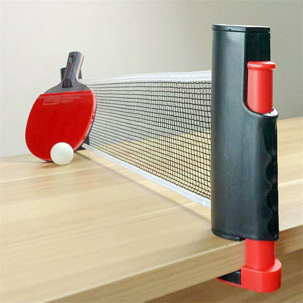 Table Tennis Kit Ping Pong Retractable Net Rack Portable Sports Training Indoor