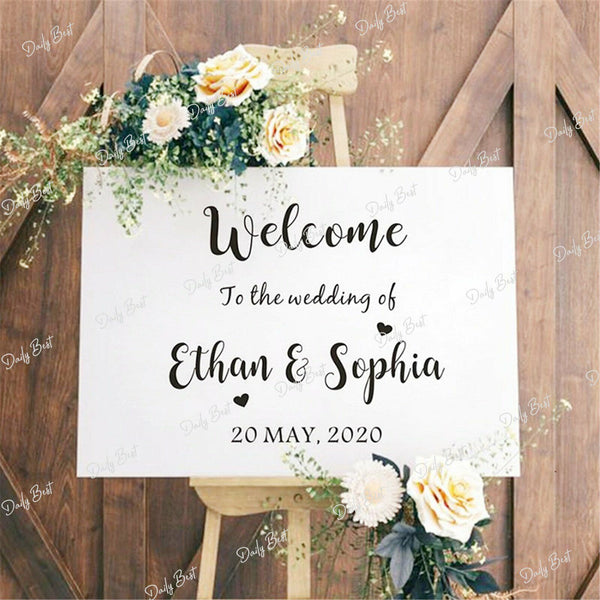 50x70cm Rectangle Acrylic Board Wedding Welcome Sign Circle Baby Shower Engageme