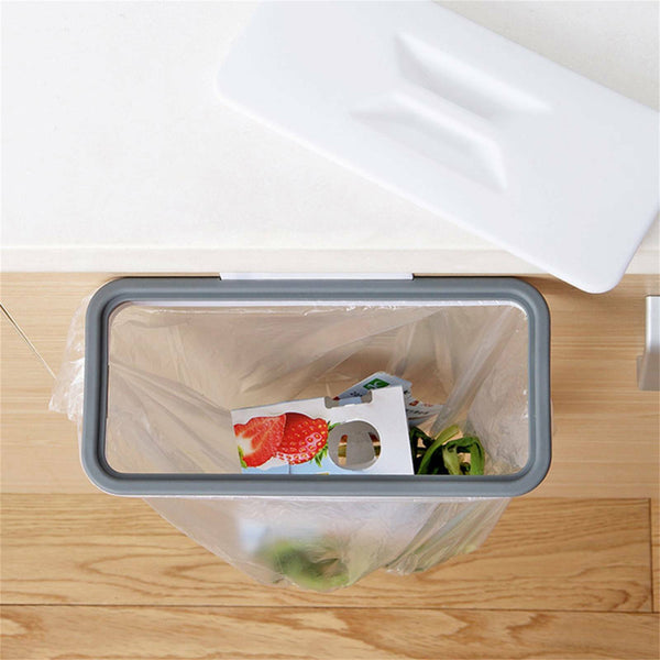 Hanging trash Garbage Waste Bag Holder Cupboard Bracket Racks Rubbish Bag Tools