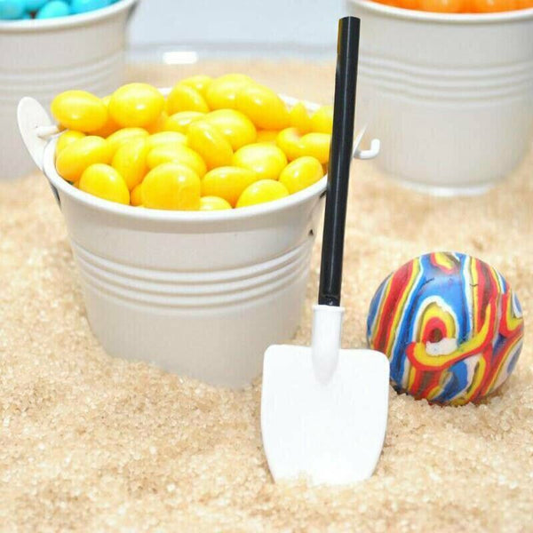 50pcs Shovel Plastic Spoon Cake Ice Cream Spoon Construction Beach Party Supply
