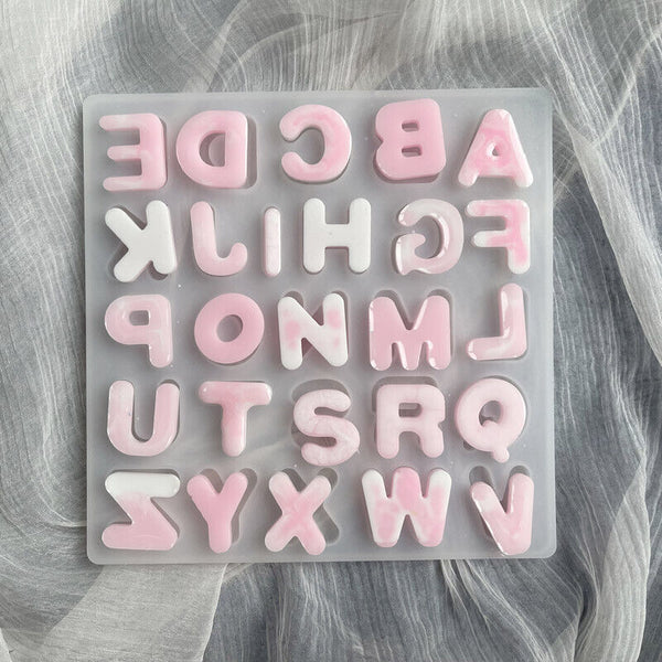 Jewelry Pendant Epoxy Resin Mould Alphabet Silicone Mold DIY English Letter AU