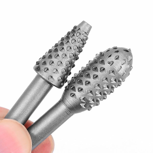 5PCs Wood Working Cutter Drill Bits Rotary Bits Rasp For Wood Grinding Carving