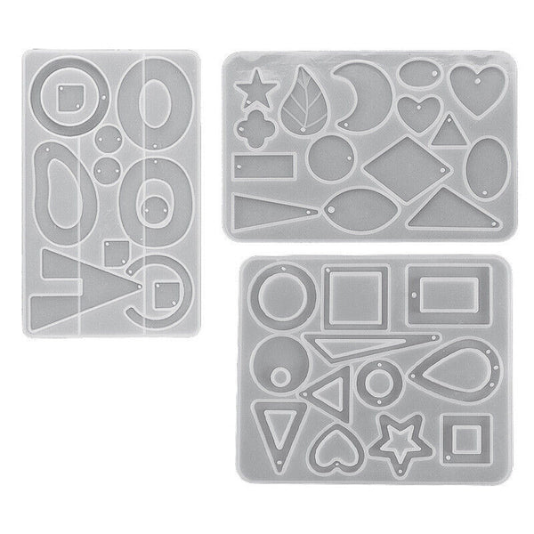 Silicone Earring Pendant Jewelry Making Mold Resin Casting Mould Craft DIY Tool