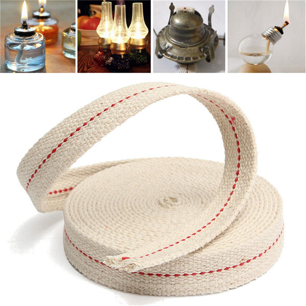 4.5M Flat Cotton Oil Lamp Lantern Wick For Kerosene Burner Lighting Pratical AU