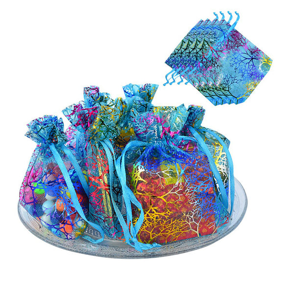 20/40X Organza Gift Bags Pouch Wedding Jewellery Party Ring Beads Candy Bracelet