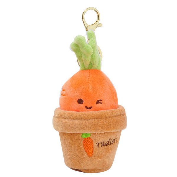 Lifelike Plants Potted Radish Stuffed Plush Toys Cartoon Plants Kid Keychain AU