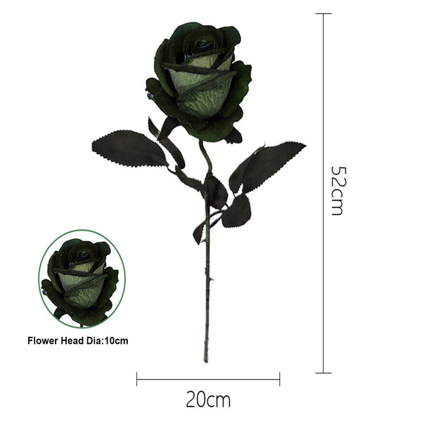 5pcs 51cm Long Stem Artificial Rose Flowers Velvet Bunch Wedding Home Bouquet AU