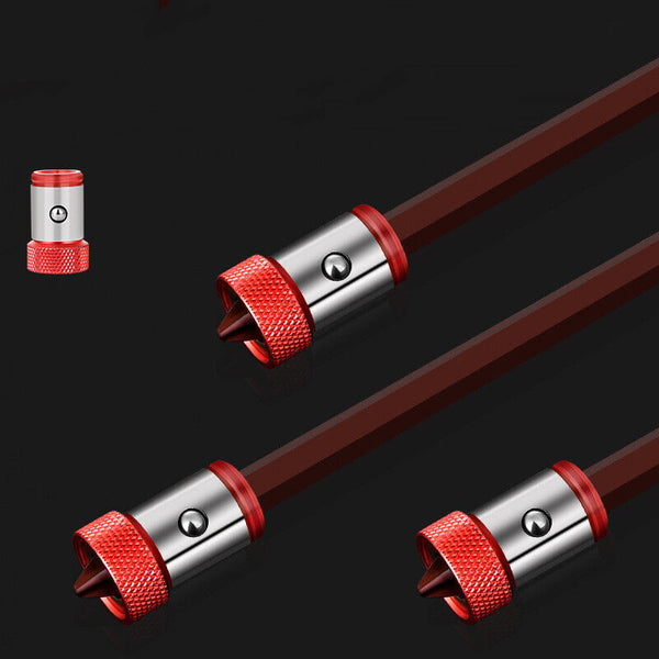 Drill Head Screwdriver Bits Strong Magnetizer Metal Magnetic Ring Red AU