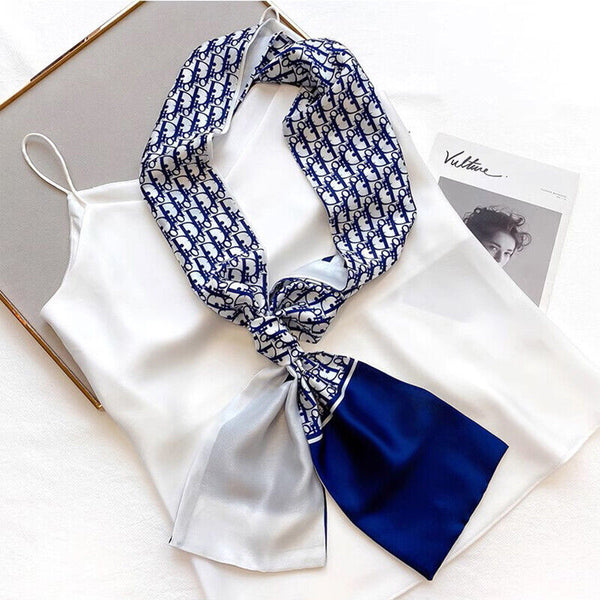High-Quality Artistic Silk Scarf for Women 90x90cm Luxurious Large Square Wrap