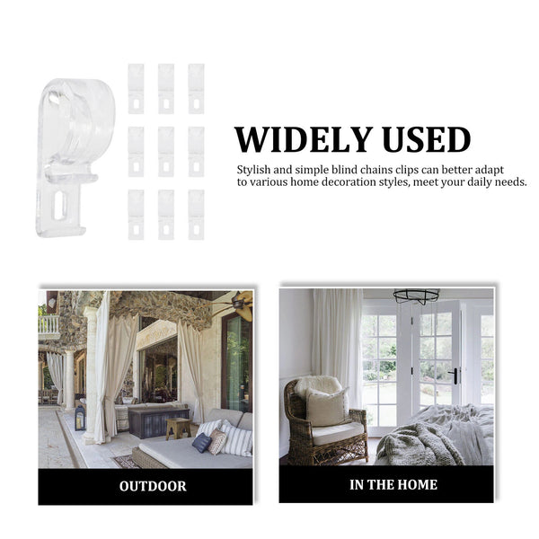 Safety Roller Blind Chain Shade Clear Tensioner Holder Clip Curtain Cord