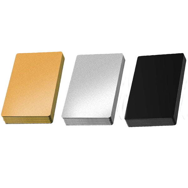 Metal Marking Blank Business ID Cards Name Cards Aluminum Alloy