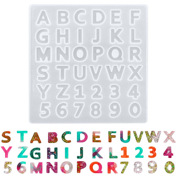 Jewelry Pendant Epoxy Resin Mould Alphabet Silicone Mold DIY English Letter AU