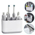 Grey toothbrush holder bathroom storage large multifunctional storage box - Lets Party